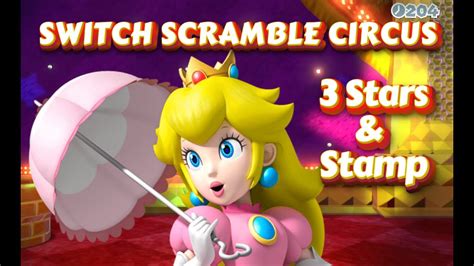 Super Mario 3d World Switch Scramble Circus World 1 5 Peach Youtube