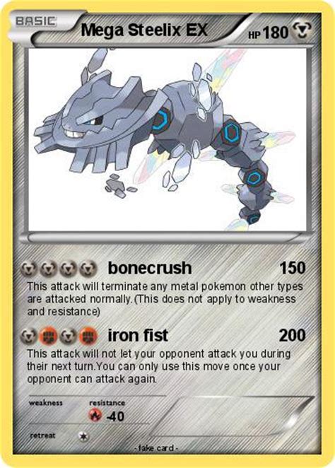 Mega Steelix Ex Card