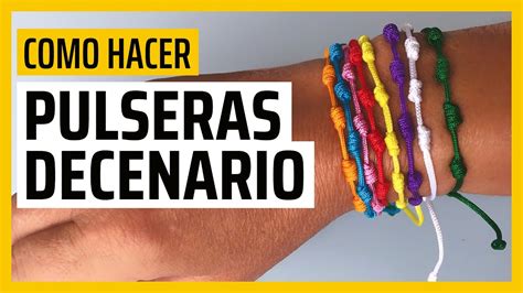 Como Hacer DECENARIOS Pulseras Con NUDOS FRANCISCANOS DIY YouTube