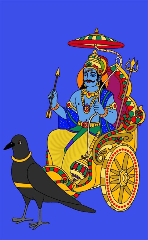 Lord Shani Painting By Harshit Pustake