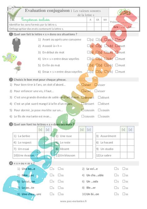 Evaluation Quiz Qcm Ecrire Les Sons Difficiles Ce Pdf Imprimer