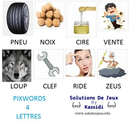 Pixwords Solutions Mots Lettres Suite Kassidi