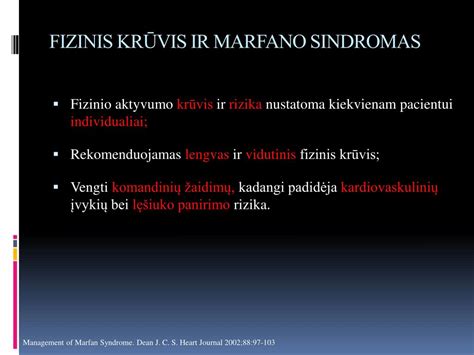 Ppt Marfano Sindromas Diagnostika Ir Gydymo Taktika Powerpoint