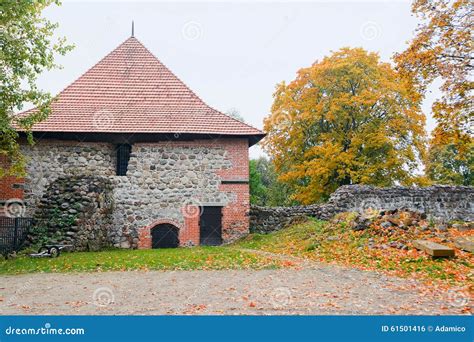 Castle of Peninsula of Trakai Stock Photo - Image of lithuanian, republic: 61501416