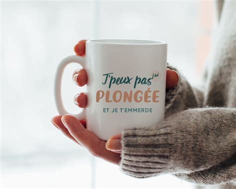 Mug personnalisé J peux pas j ai plongée Cadeaux