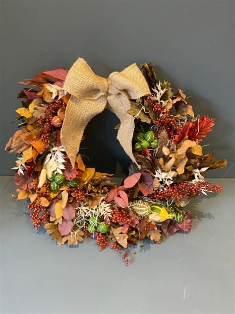 Autumn Wreath Buy Online Or Call 01332 293543