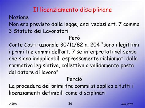 Il Licenziamento Individuale Ppt Scaricare