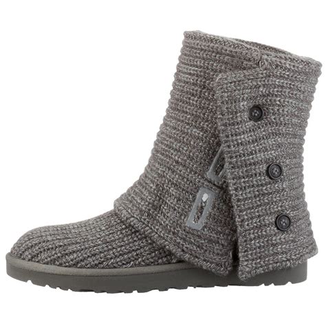 Ugg Womens Classic Cardy Grey 8 M US Womens Uggs Boots Uggs