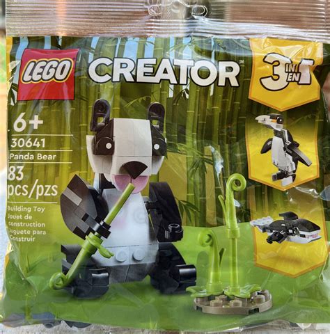 Lot Of 3 Lego 30641 Creator 3in1 Panda Bear Polybags New Fast