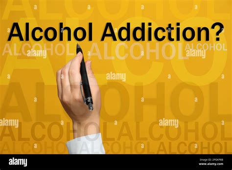 Alcohol Addiction We Can Help You Closeup View Of Woman With Pen