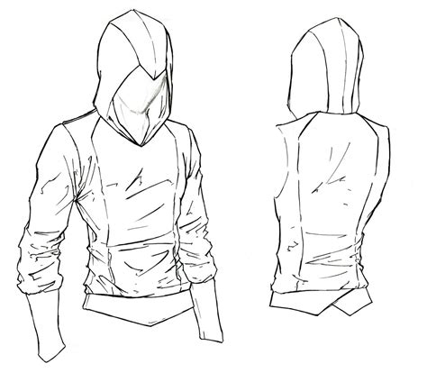 Hoodie Drawing Reference How To Draw Clothes Hoodies With Spiral