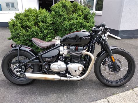 Details Zum Custom Bike Triumph Bonneville Bobber Des H Ndlers Motorrad