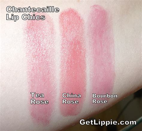 Chantecaille Lip Chics Tea Rose China Rose Bourbon Rose Get Lippie