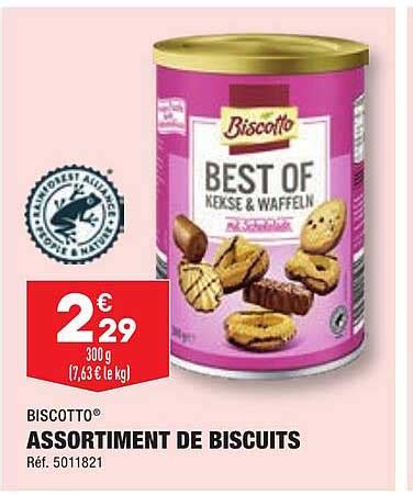 Promo Assortiment De Biscuits Biscotto Chez Aldi Icatalogue Fr