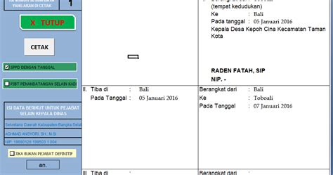 10 Aplikasi Sppd Desa Excel Terlengkap