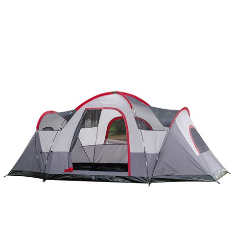 Outdoor Portable Camping Tent with Two Bedrooms And One Living Room - KASSICO