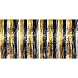 Amazon Sumind 8 Pack Foil Curtains Fringe Curtains Tinsel Backdrop