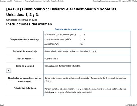 Nancy F Examen AAB01 Cuestionario 1 Desarrolle El Cuestionario 1