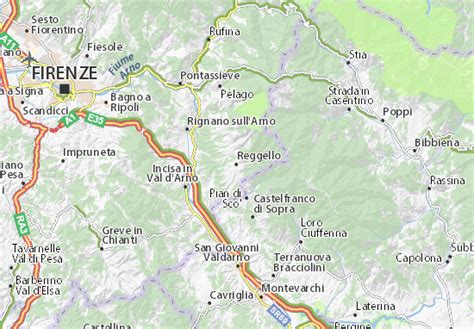 MICHELIN Reggello map - ViaMichelin