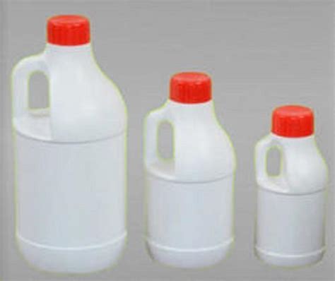 Milky White Screw Cap Round Side Handle Hdpe Bottle Leak Proof Plastic