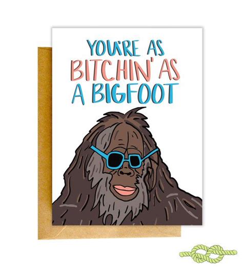 This Item Is Unavailable Etsy Bigfoot Funny Greeting Cards