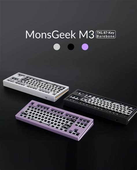 Kit bàn phím cơ MonsGeek M3 QMK Full Nhôm Mạch xuôi QMK VIA