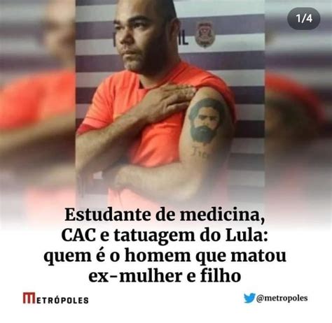 Homem que assassinou a ex e o filho tem tatuagem de Lula Justiça