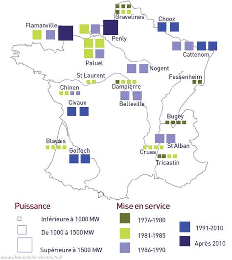 Le Nucléaire En France Carte Des Centrales Et Taux De Production