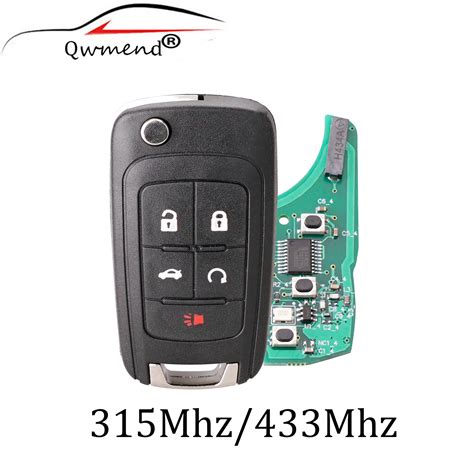 Car Remote Key 5 Buttons Flip Car Key For Chevrolet Camaro Cruze