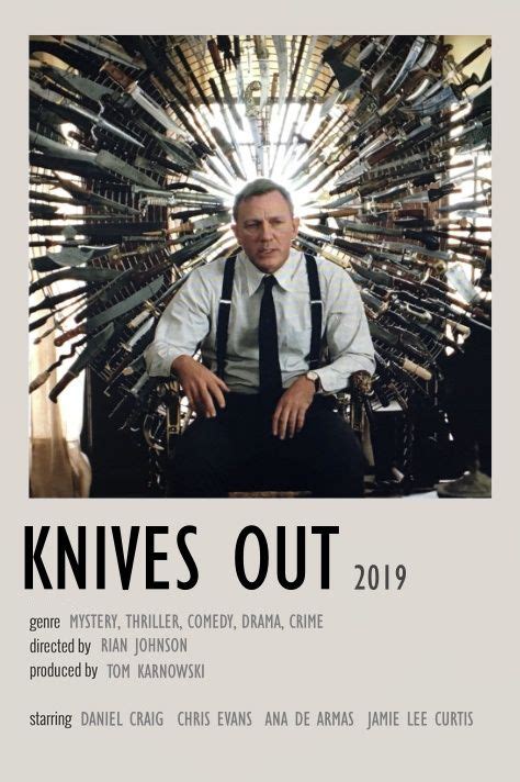 Knives Out Poster | Iconic movie posters, Classic films posters, Movie ...