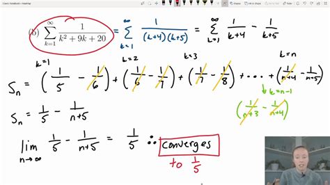 Telescoping Series Calc2 Examples 17 YouTube