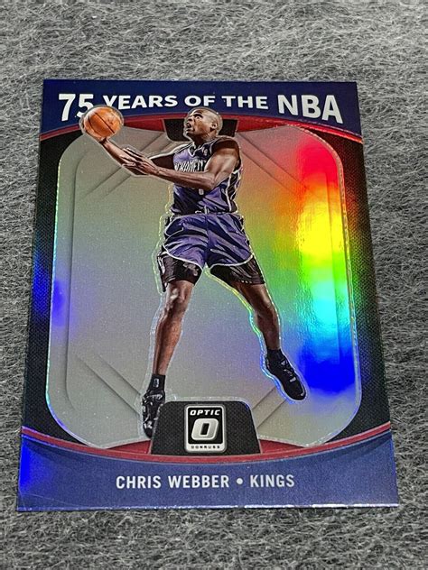 Panini Donruss Optic Chris Webber Years Of The Nba Silver