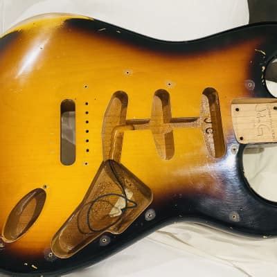 Fender Masterbuilt John Cruz Strat Body Sunburst Reverb