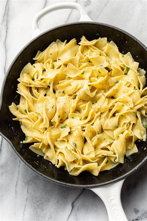 Quick And Easy Garlic Butter Noodles Salt Lavender