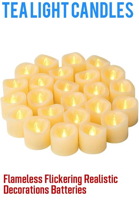 Flameless Flickering Realistic Decorations Batteries Bulk Candles