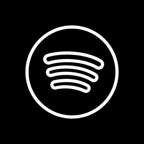 Minimal Black And White Spotify Black App Black And White Instagram