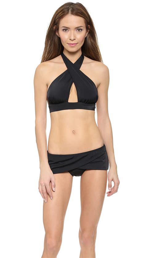 Buy Norma Kamali Kamali Kulture Cross Bikini Top One Color At Off