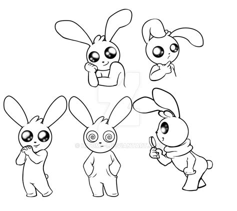 Bipolar Bunny Modelsheet By Hitomi I On Deviantart