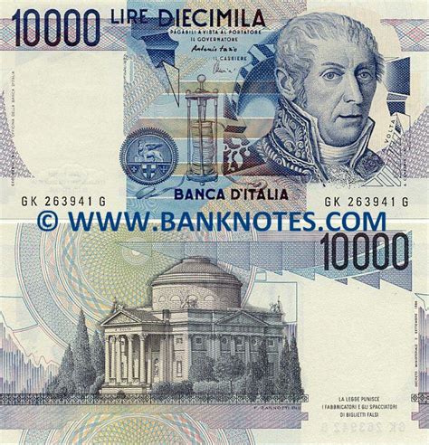 Italy Lire Italian Lira Currency Bank Notes European