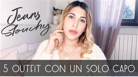 5 OUTFIT Con Un Solo CAPO Pantaloni SLOUCHY YouTube