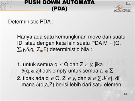 Ppt Pertemuan Push Down Automata Pda Powerpoint Presentation