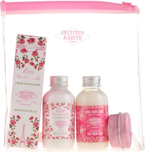 Institut Karite Rose Mademoiselle Shea Set Sh Gel 50ml B Milk 50ml