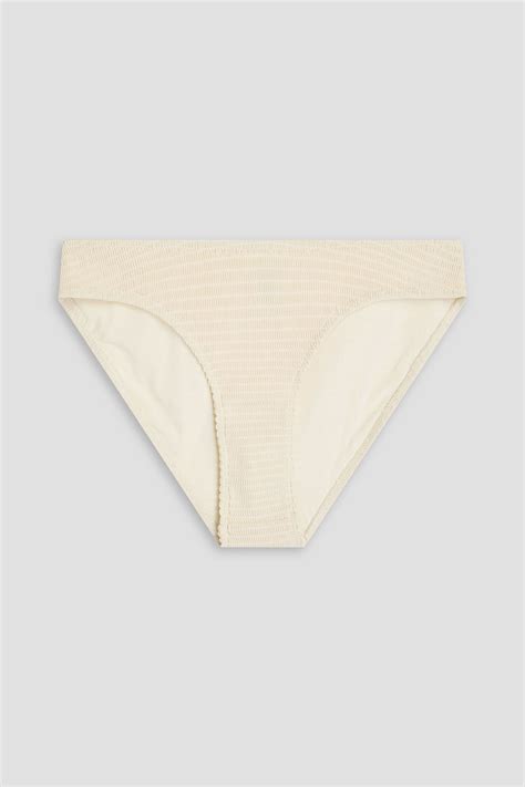 Totême Shirred Bikini Briefs In Ivory ModeSens