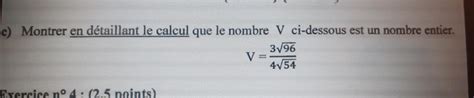 Bonjour J Aurais Vraiment Besoins D Aide Pour Ce Calcul Merci D