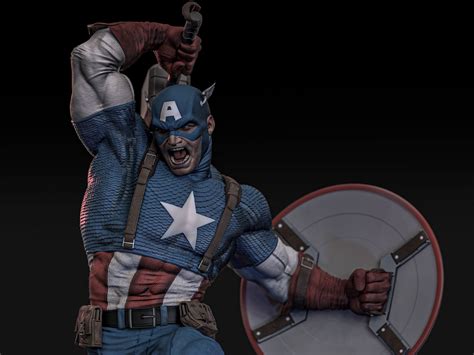 Captain America 1/4 Scale Custom Statue - Unboxing Bros