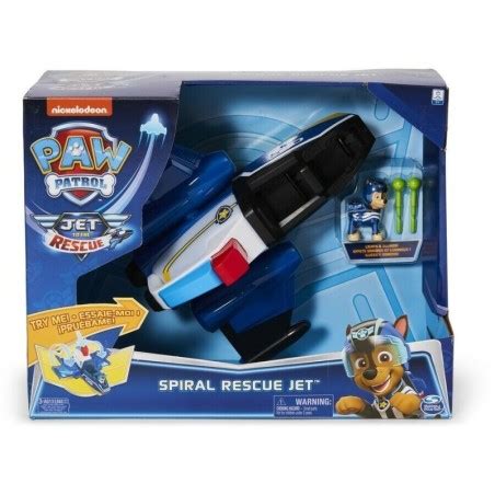 Paw Patrol Spiral Transforming Rescue Jet Lights Sounds Chase Figure