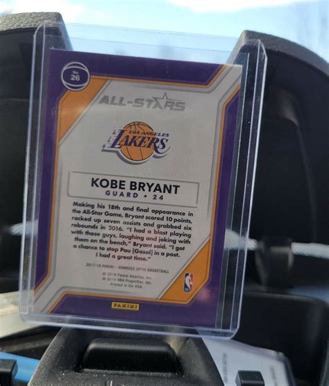 A Donruss Optic All Stars Kobe Bryant Ebay