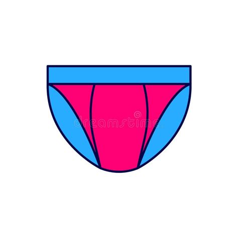 Filled Outline Men Underpants Icon Isolated On White Background Man