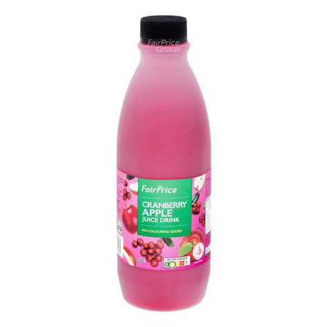 FairPrice Juice Drink Cranberry Apple NTUC FairPrice