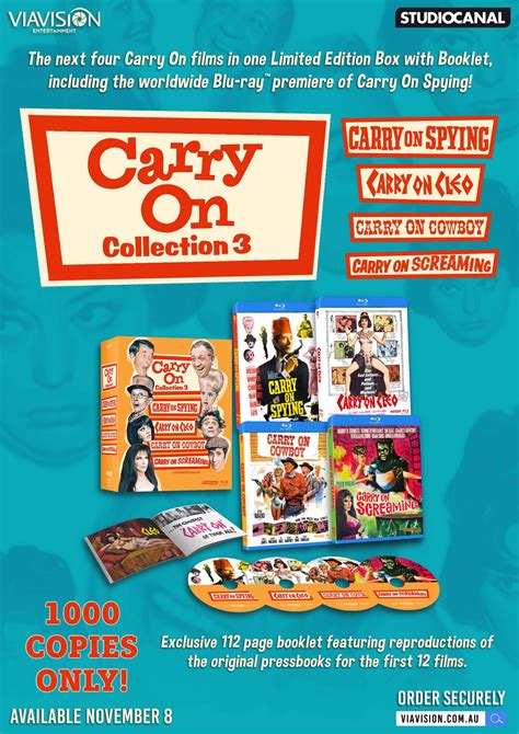 Carry On Blu Ray Collection Limited Edition Comic In November